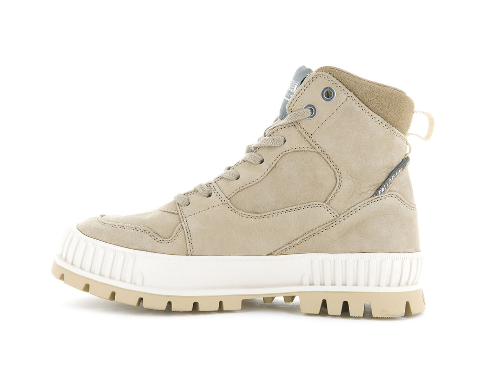 Zapatillas Palladium PALLASHOCK HI SNK Mujer Stucco | Costa Rica-08256